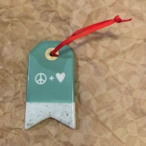 Starbucks peace and love ornament